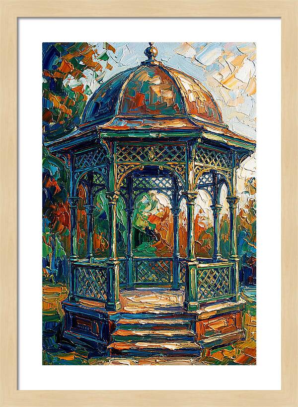 Victorian Gazebo In Vibrant Colors