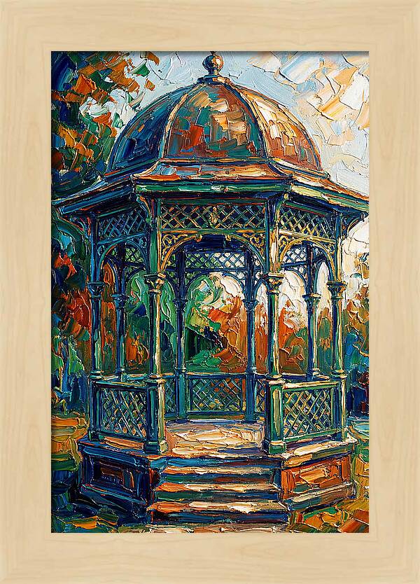 Victorian Gazebo In Vibrant Colors