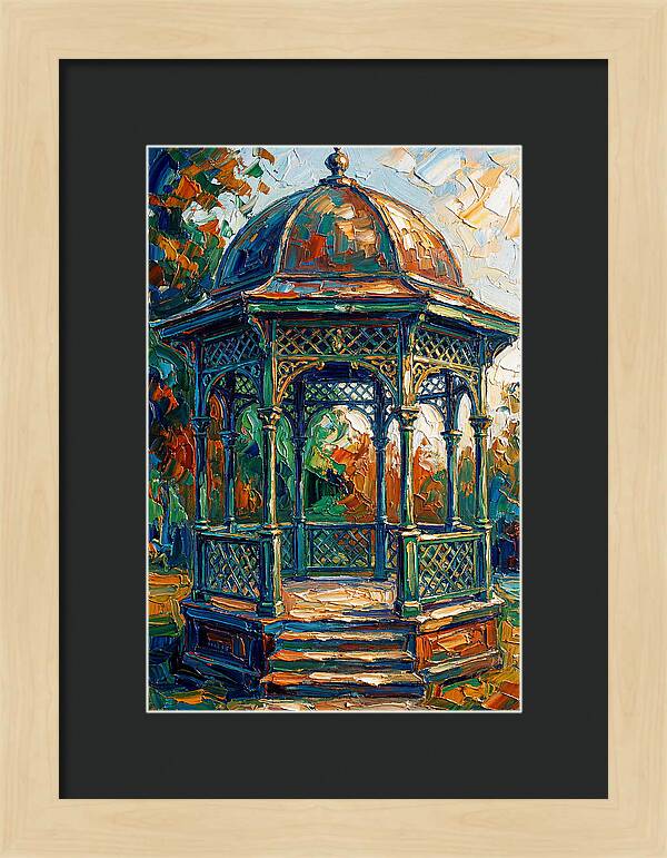Victorian Gazebo In Vibrant Colors