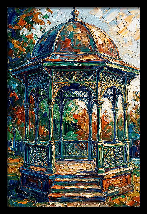 Victorian Gazebo In Vibrant Colors