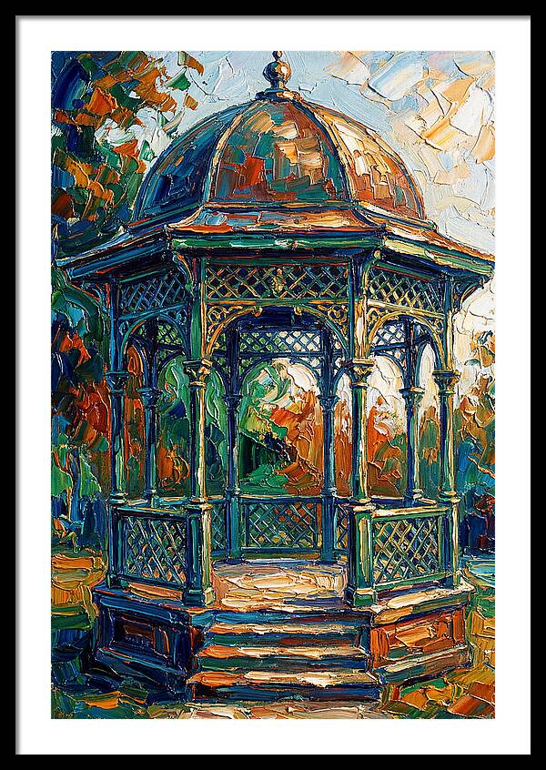 Victorian Gazebo In Vibrant Colors
