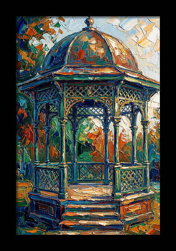 Victorian Gazebo In Vibrant Colors