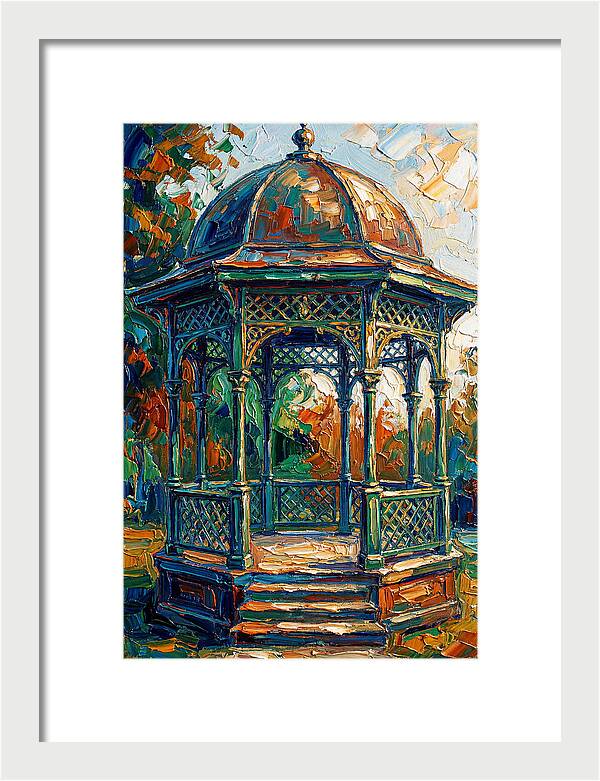 Victorian Gazebo In Vibrant Colors