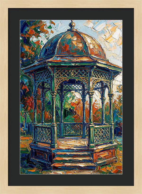 Victorian Gazebo In Vibrant Colors