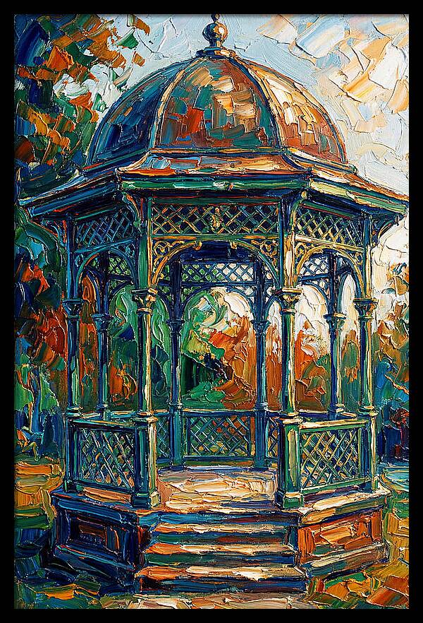 Victorian Gazebo In Vibrant Colors