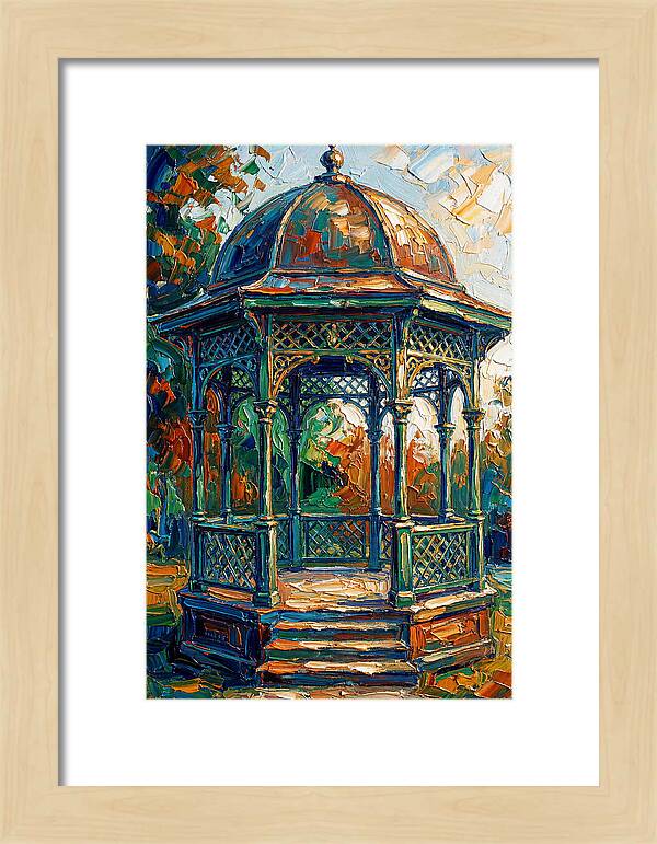 Victorian Gazebo In Vibrant Colors