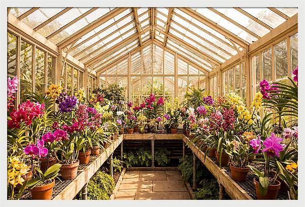 Victorian Glass Greenhouse Oasis