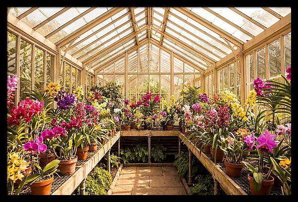 Victorian Glass Greenhouse Oasis