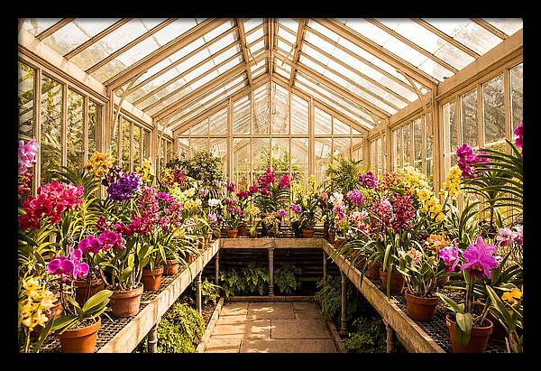 Victorian Glass Greenhouse Oasis
