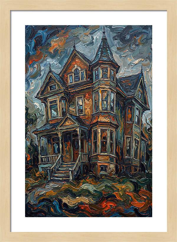 Victorian House In Expressionist Style