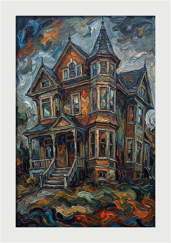 Victorian House In Expressionist Style