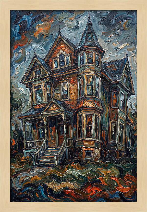 Victorian House In Expressionist Style