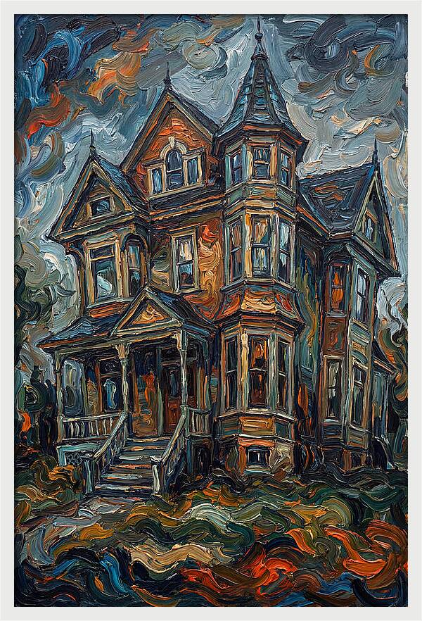 Victorian House In Expressionist Style