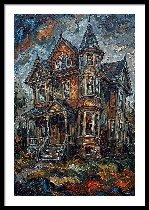 Victorian House In Expressionist Style
