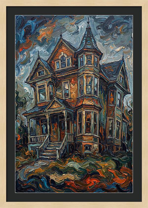 Victorian House In Expressionist Style
