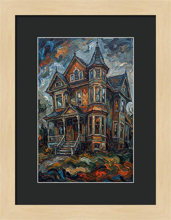 Victorian House In Expressionist Style