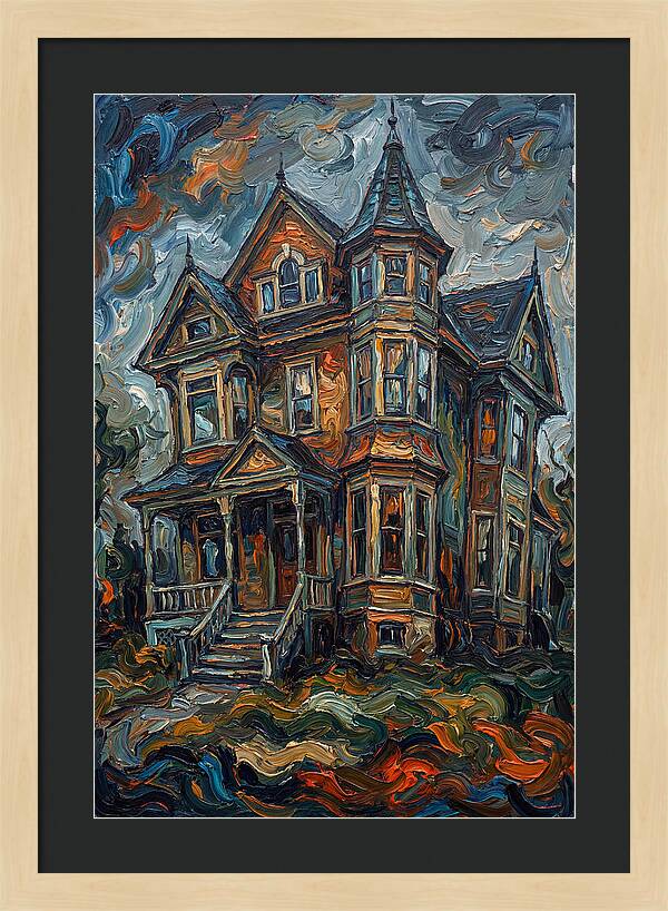 Victorian House In Expressionist Style
