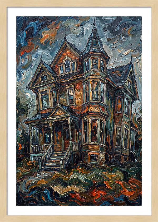 Victorian House In Expressionist Style