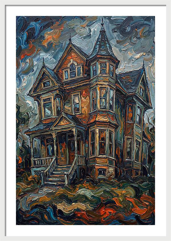 Victorian House In Expressionist Style
