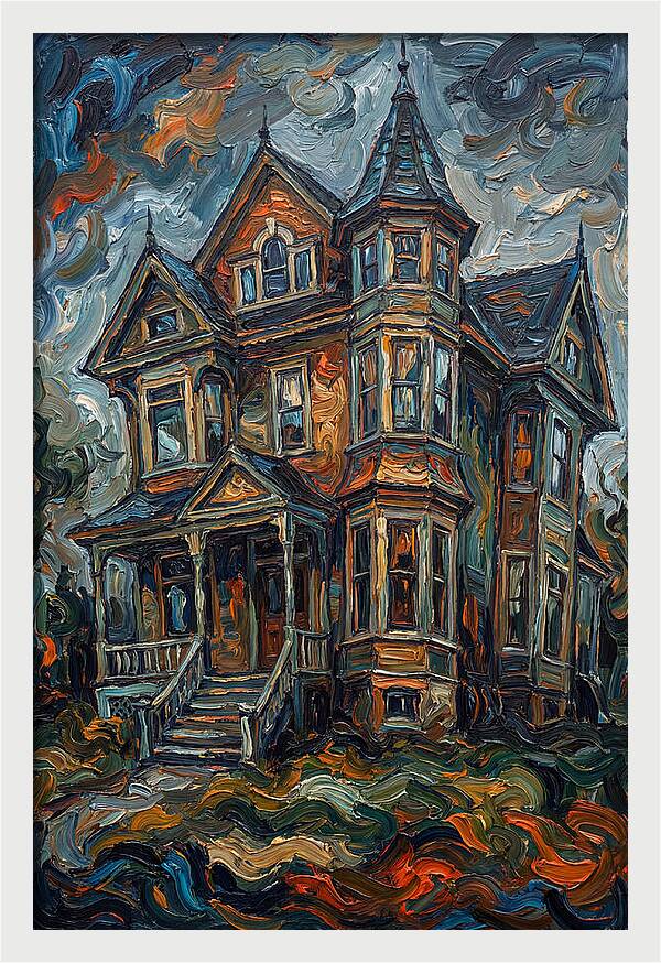 Victorian House In Expressionist Style