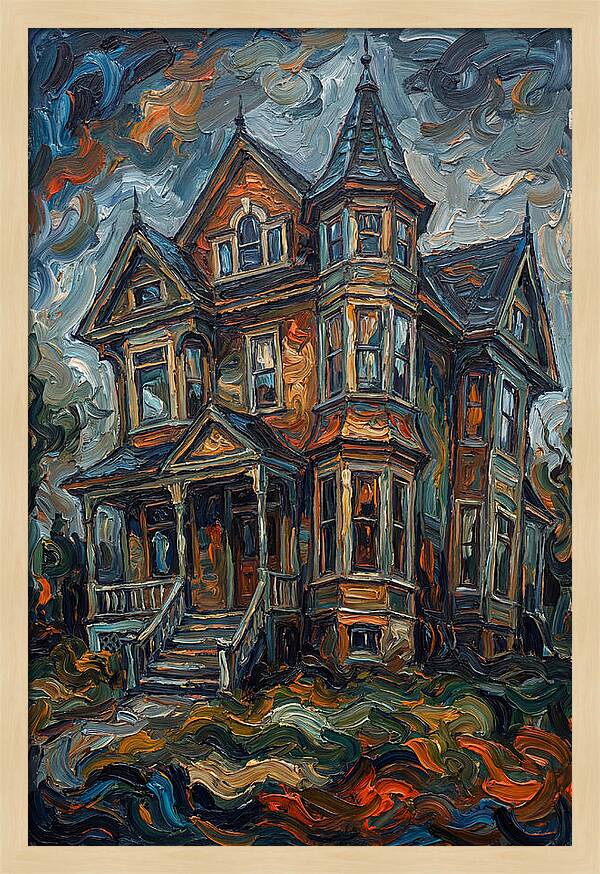 Victorian House In Expressionist Style