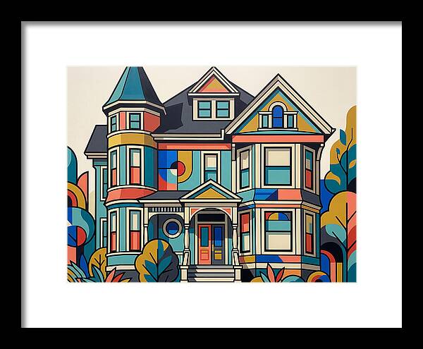 Victorian House In Vibrant Colors