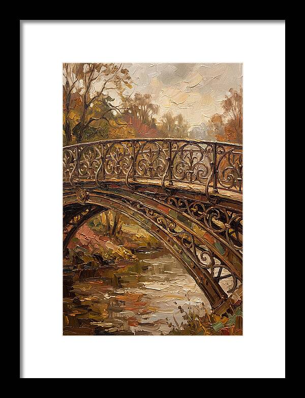Victorian Iron Bridge Over Water