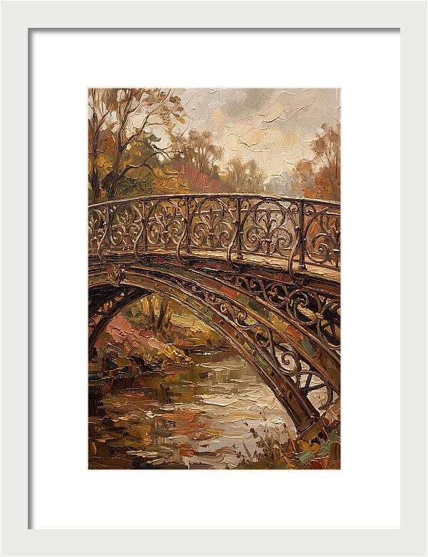 Victorian Iron Bridge Over Water