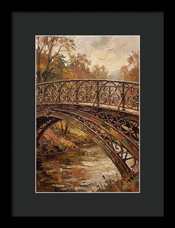 Victorian Iron Bridge Over Water
