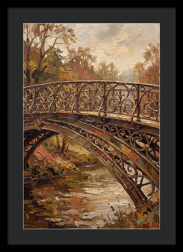 Victorian Iron Bridge Over Water