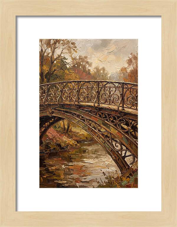 Victorian Iron Bridge Over Water
