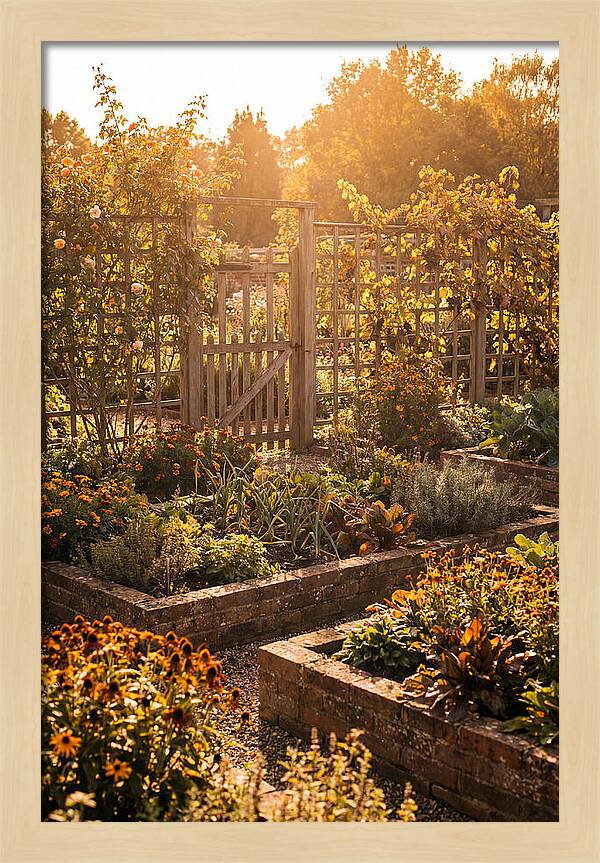 Victorian Kitchen Garden Serenity