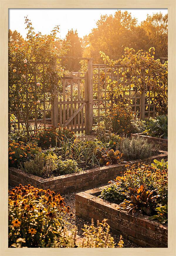 Victorian Kitchen Garden Serenity