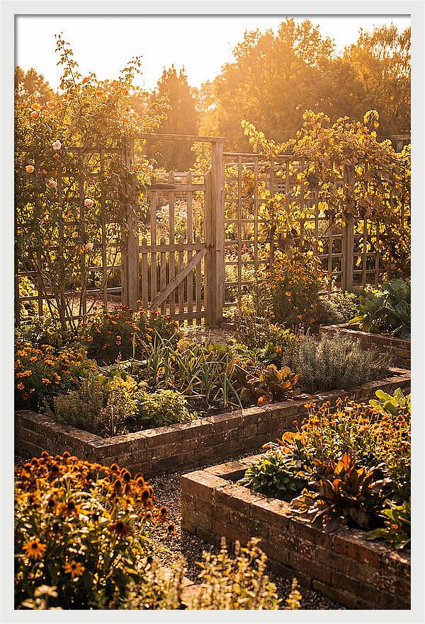 Victorian Kitchen Garden Serenity