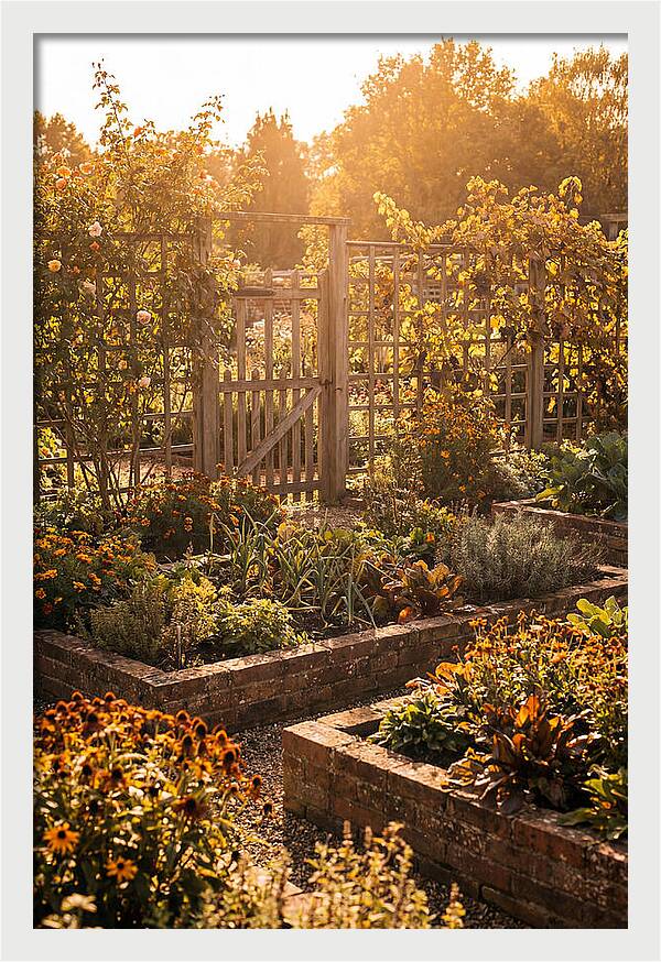 Victorian Kitchen Garden Serenity