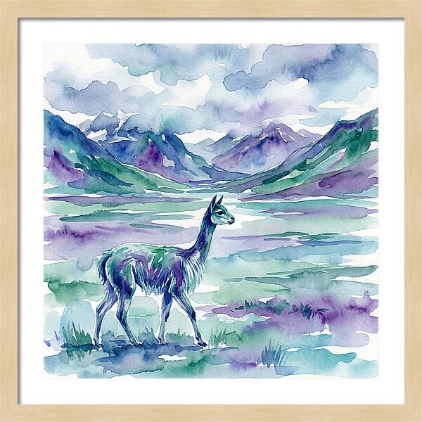 Vicua In Serene Landscape