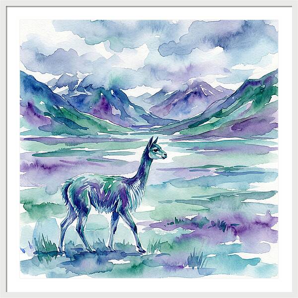 Vicua In Serene Landscape