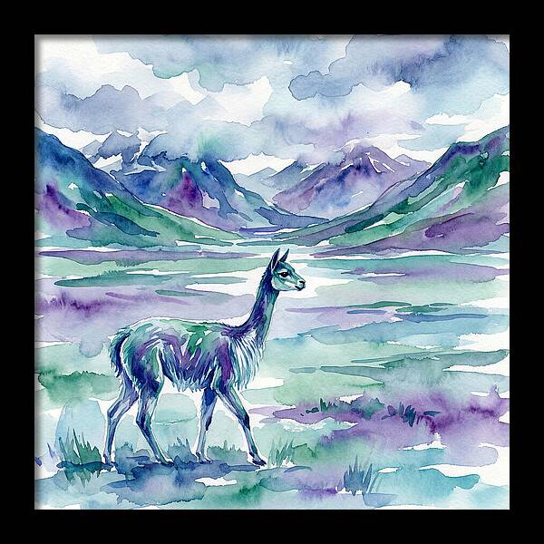 Vicua In Serene Landscape