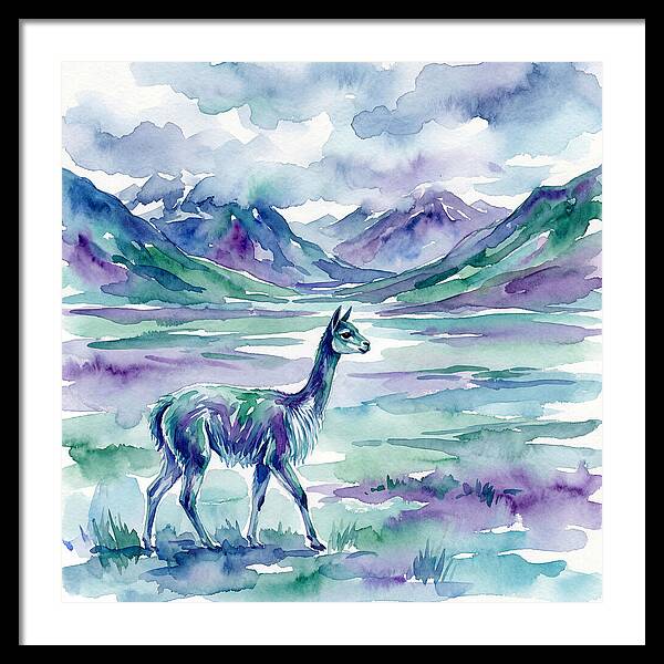 Vicua In Serene Landscape