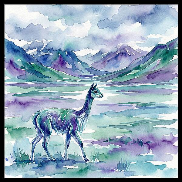 Vicua In Serene Landscape