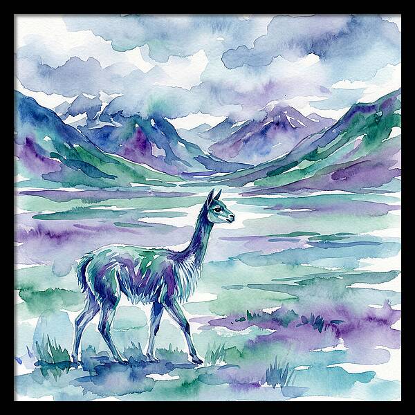 Vicua In Serene Landscape
