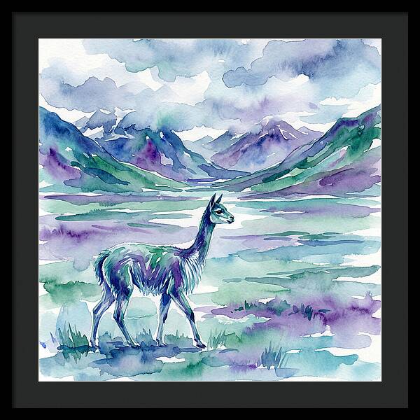 Vicua In Serene Landscape