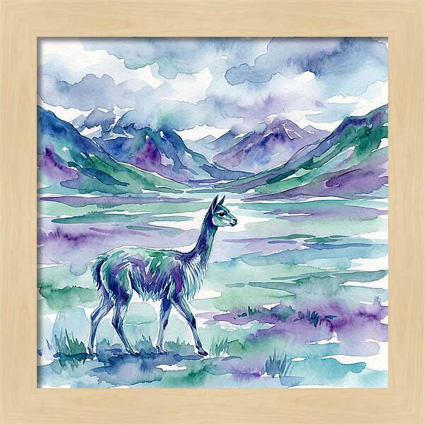 Vicua In Serene Landscape