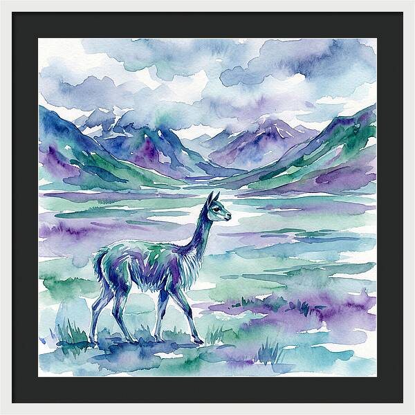 Vicua In Serene Landscape