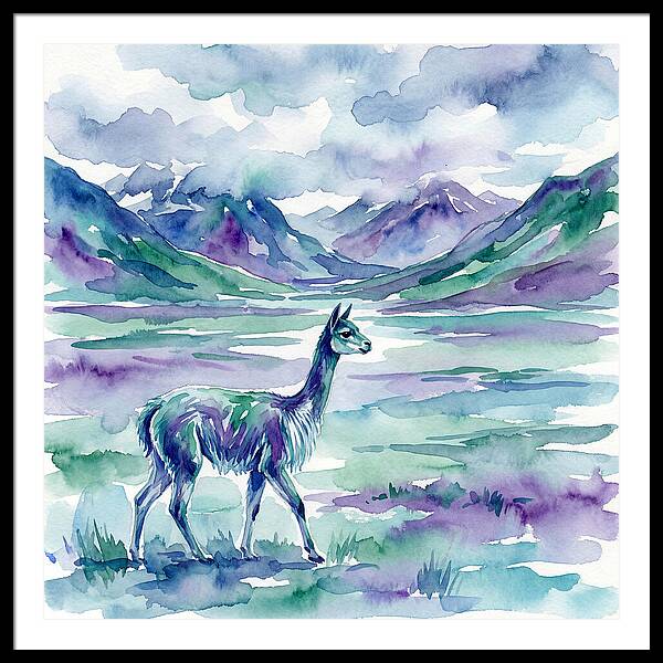 Vicua In Serene Landscape