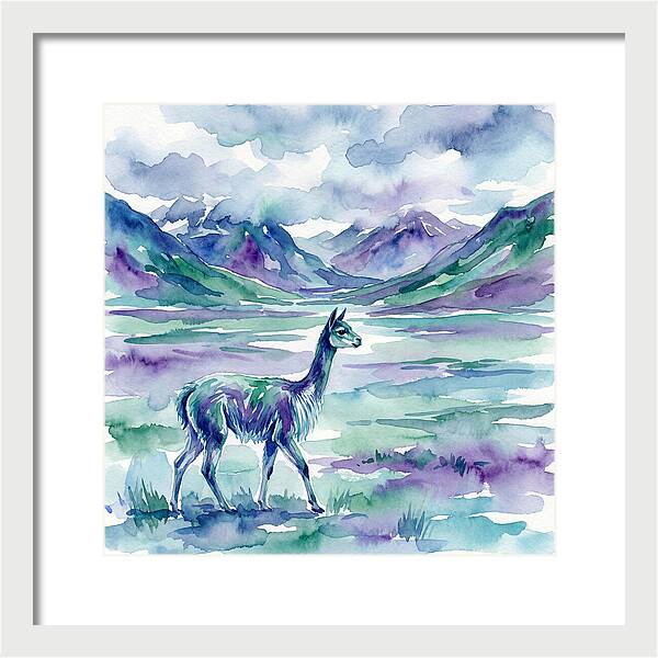 Vicua In Serene Landscape