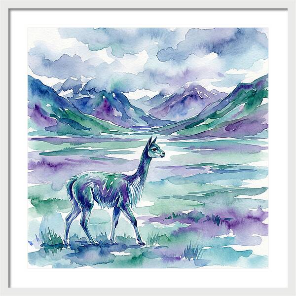 Vicua In Serene Landscape