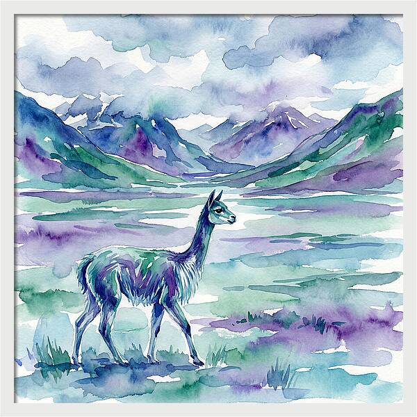 Vicua In Serene Landscape