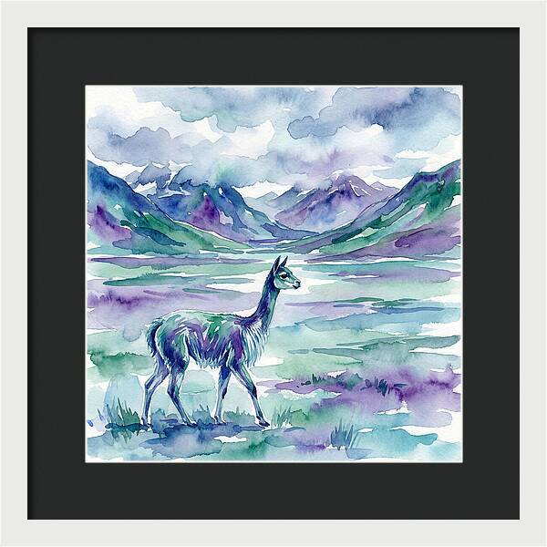 Vicua In Serene Landscape