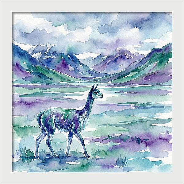 Vicua In Serene Landscape
